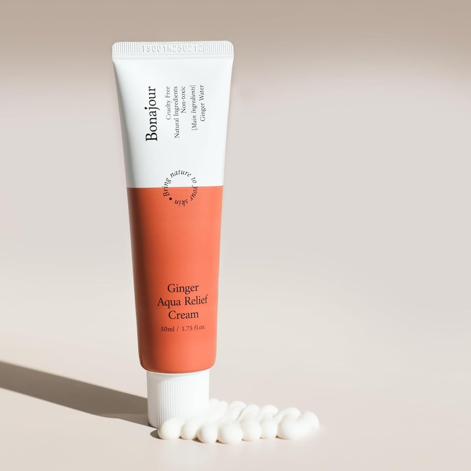 Crema Calmante de Jengibre BONAJOUR 15cm 9.9g Exfoliación Suave