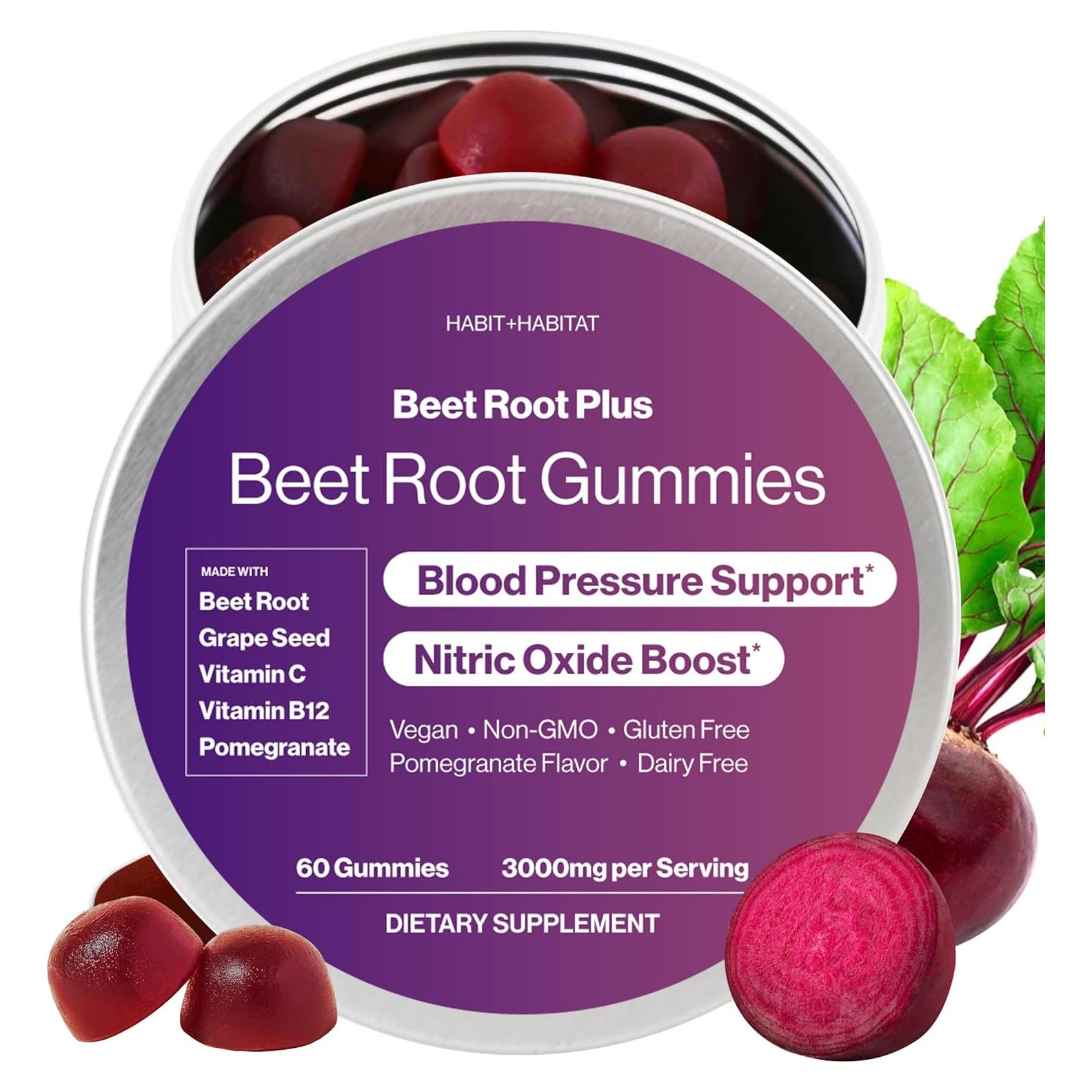 Gomitas de Remolacha Habit + Habitat - 60 Unidades Sabor Granada