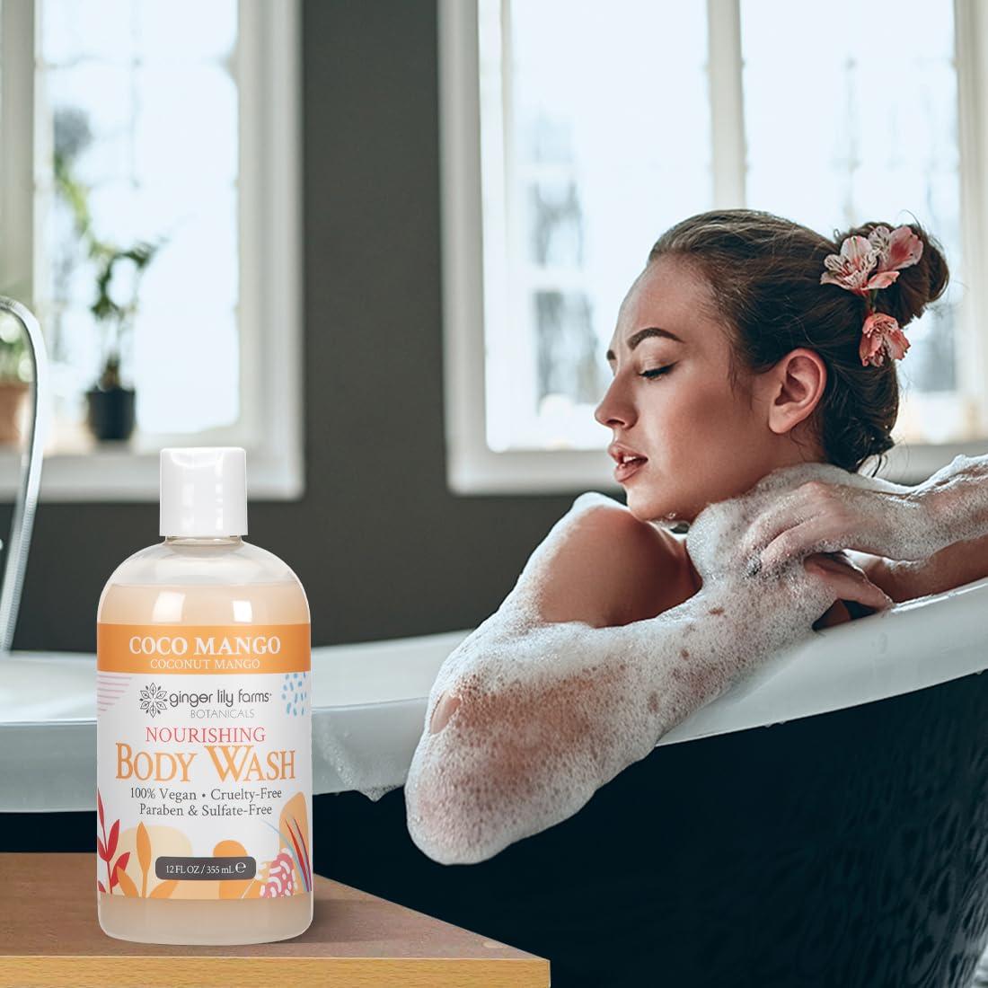 Jabón Corporal Nutritivo Ginger Lily Farms Coco Mango 354 ml
