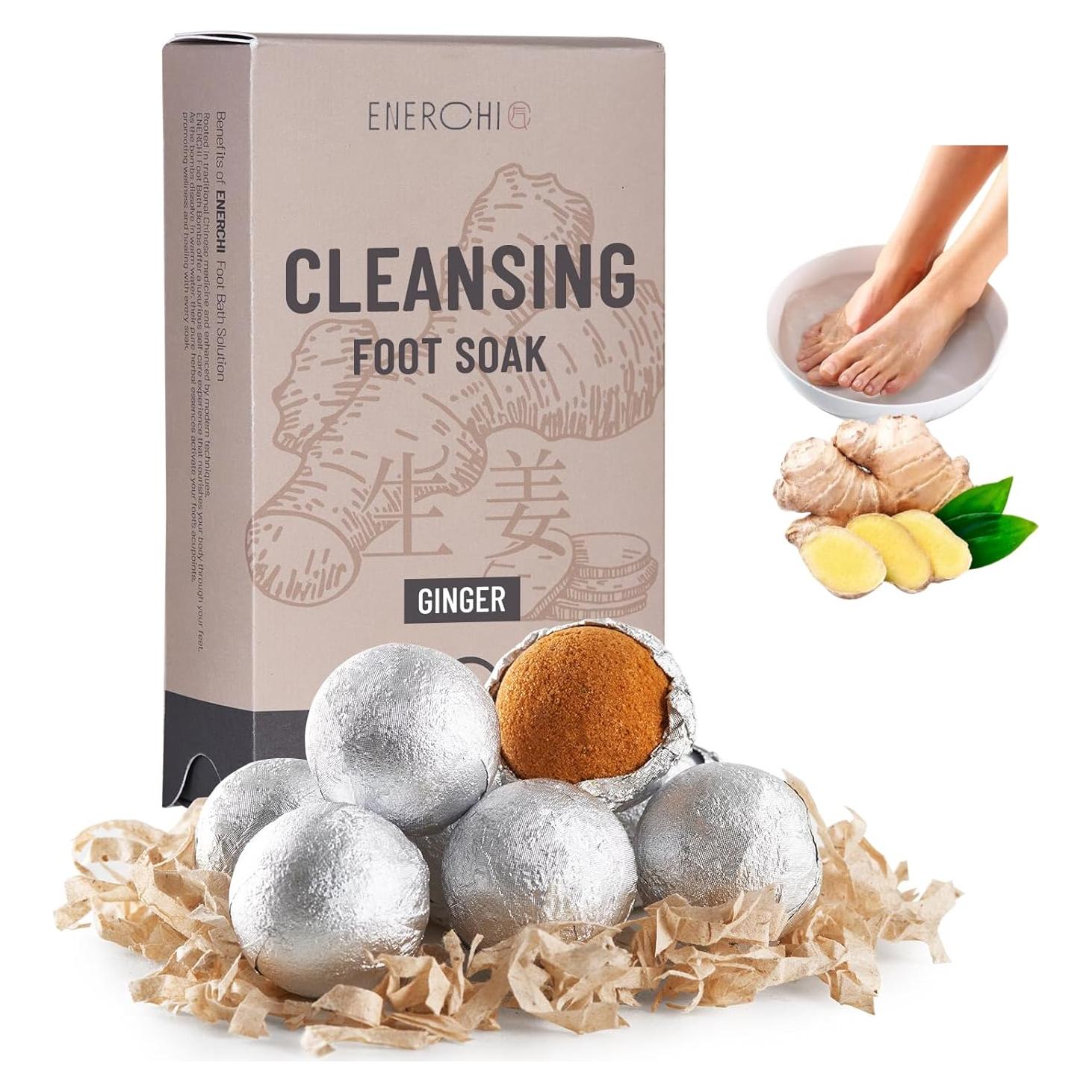 Remojo de Pies de Jengibre Enerchi - Sales Naturales Antihinchazón