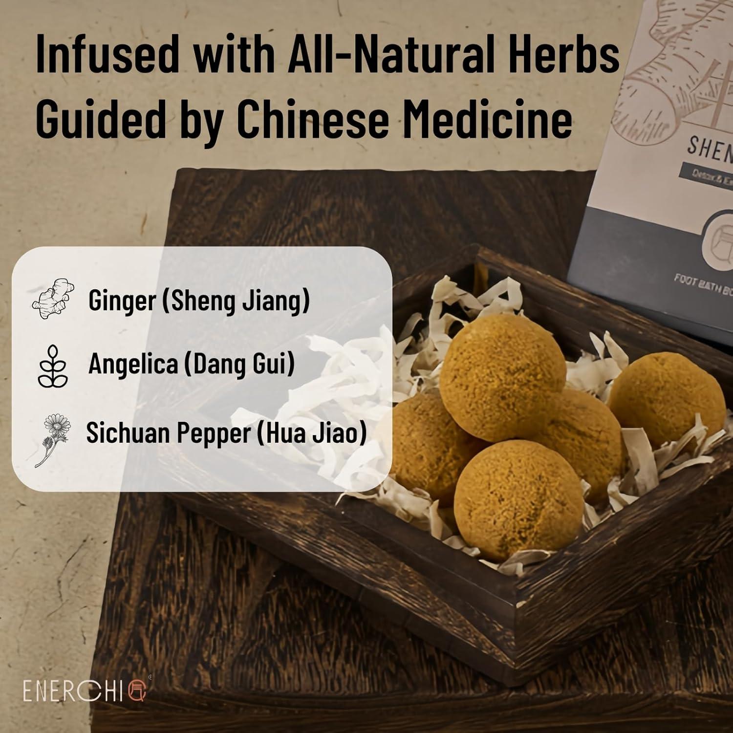 Remojo de Pies de Jengibre Enerchi - Sales Naturales Antihinchazón