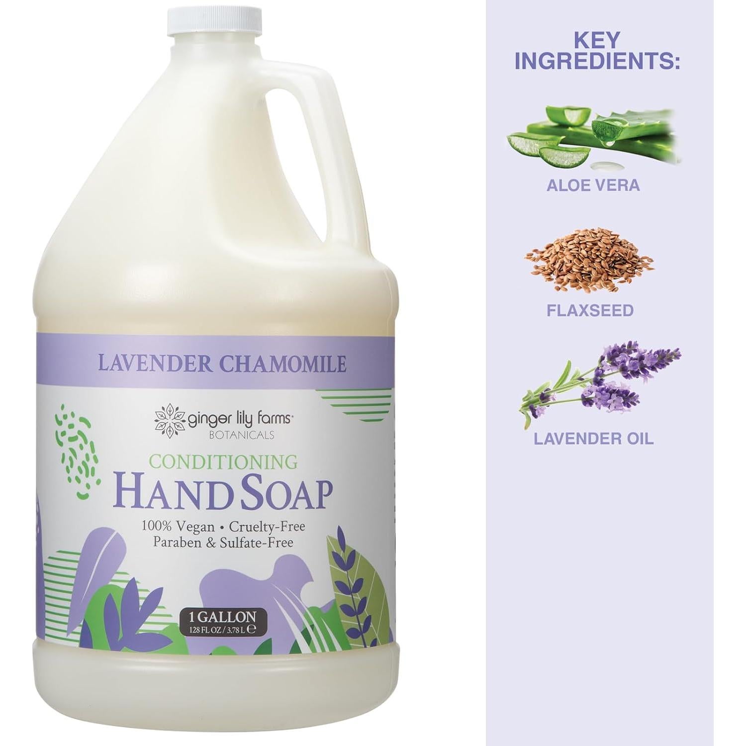 Jabón Líquido de Manos Multiusos Ginger Lily 1 Galón Vegano