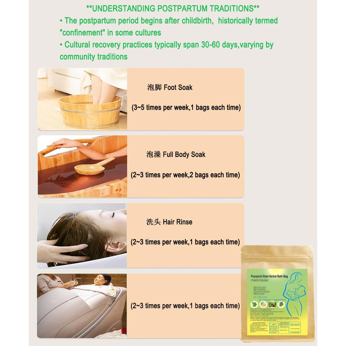 Bolsa de Baño Herbal Confort Postparto 10 Saquitos 40g