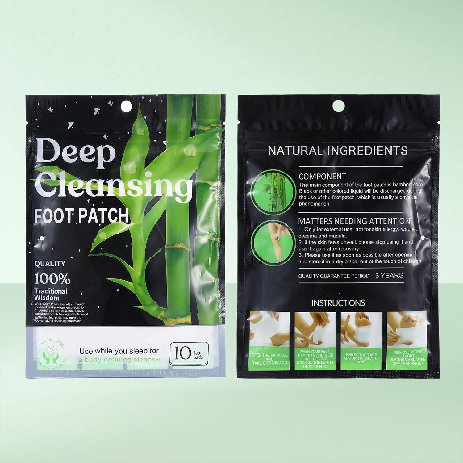 30 Parches de Limpieza Profunda para Pies Yylaiire 8x6 cm