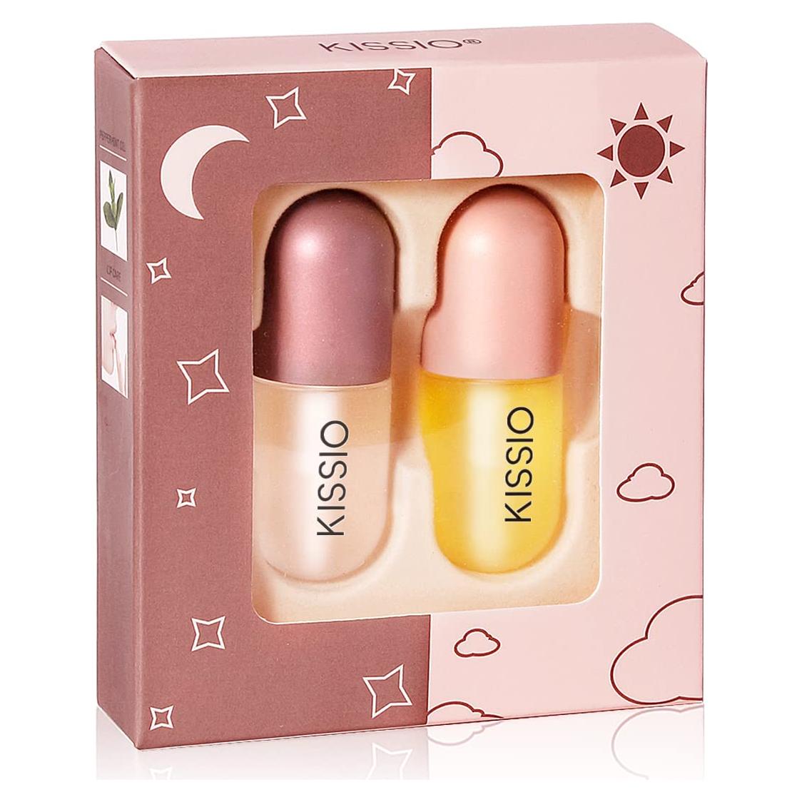 Set de Aumento de Labios KISSIO 2PCS Hidratante Diurno y Nocturno