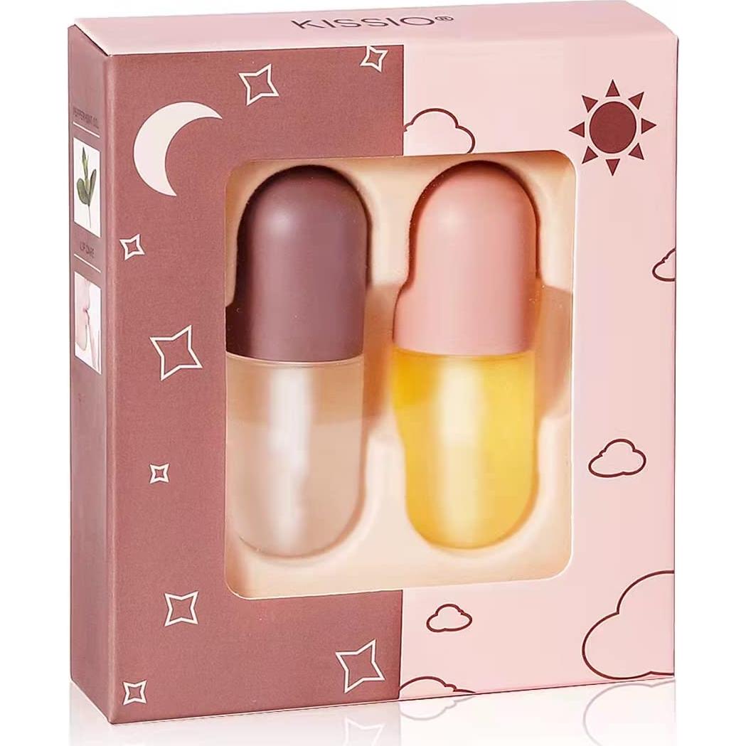 Set de Aumento de Labios KISSIO 2PCS Hidratante Diurno y Nocturno