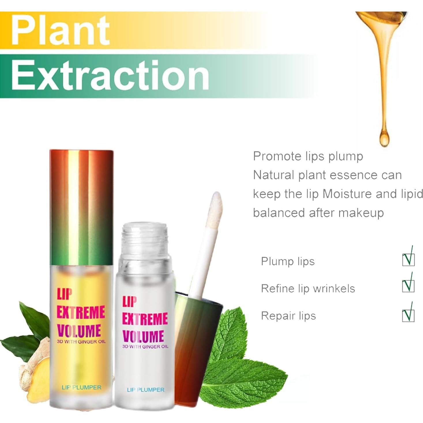 Juego de Aumento de Labios Rosarden - Voluminizador Hidratante