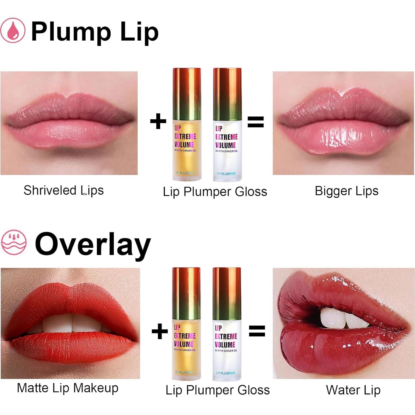 Juego de Aumento de Labios Rosarden - Voluminizador Hidratante