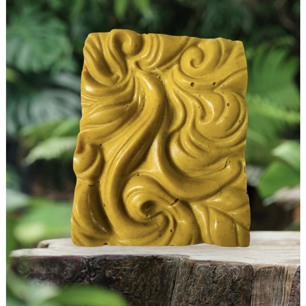 Jabón Exfoliante Natural Hecho a Mano Jengibre y Cúrcuma 113g