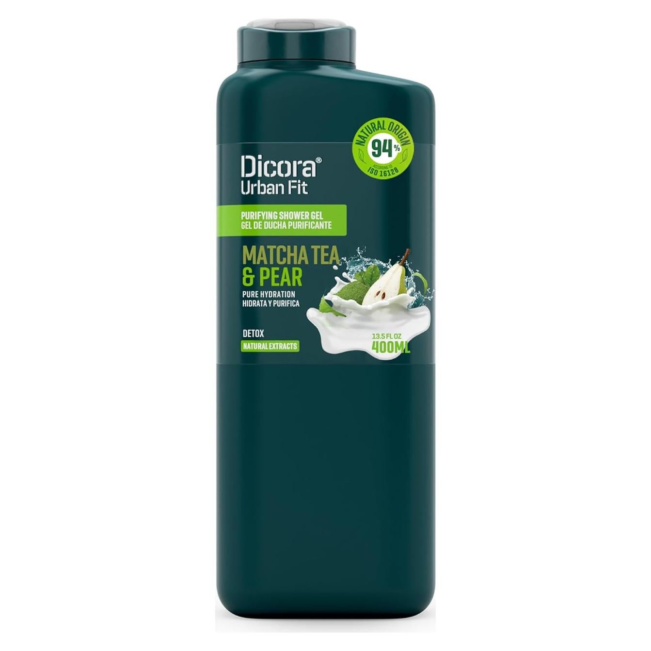 Gel de Ducha Pure Hydration Dicora Urban Fit 382.7 g - Té Matcha y Pera
