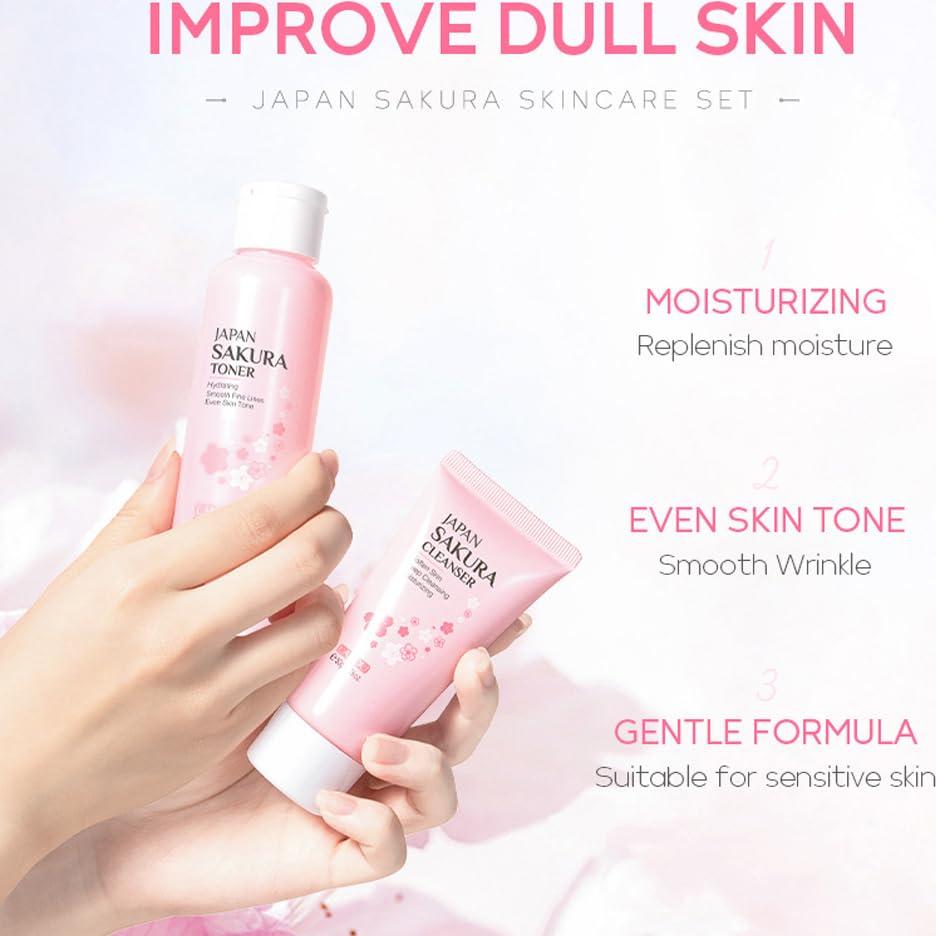 Kit de Cuidado de la Piel Sakura Blopuivo - 5 Piezas Viaje