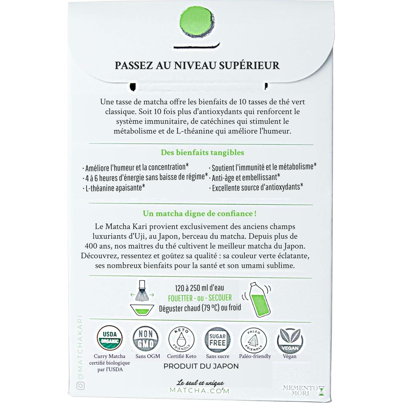 Palitos de Matcha Orgánico Ceremonial Dr. Weil - 12 Unidades