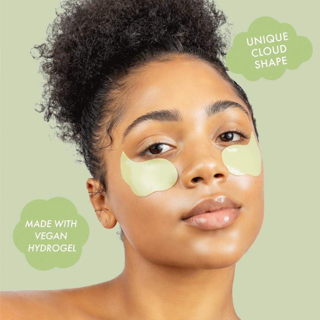 ESW Beauty Strawberry Matcha Latte Under Eye Patches (5-Pack) – Depuffing & Hydrating – Vegan Hydrogel with Green Tea for Refreshing, Nourished Under Eyes