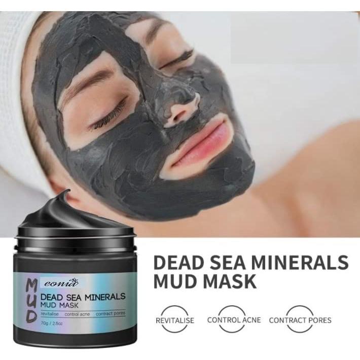 Set de Mascarillas Faciales Eonia: Arcilla Cúrcuma, Té Verde y Barro del Mar Muerto - 3 x 70.87 g