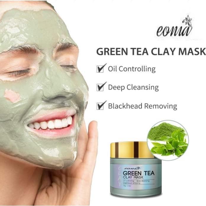 Set de Mascarillas Faciales Eonia: Arcilla Cúrcuma, Té Verde y Barro del Mar Muerto - 3 x 70.87 g