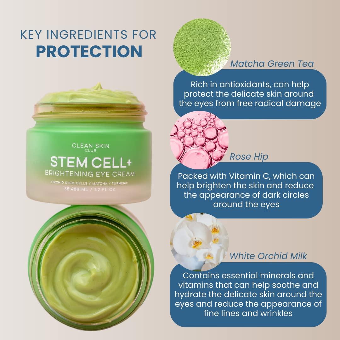 Crema para Ojos Clean Skin Club STEMCELL, 35.4 ml, Antienvejecimiento