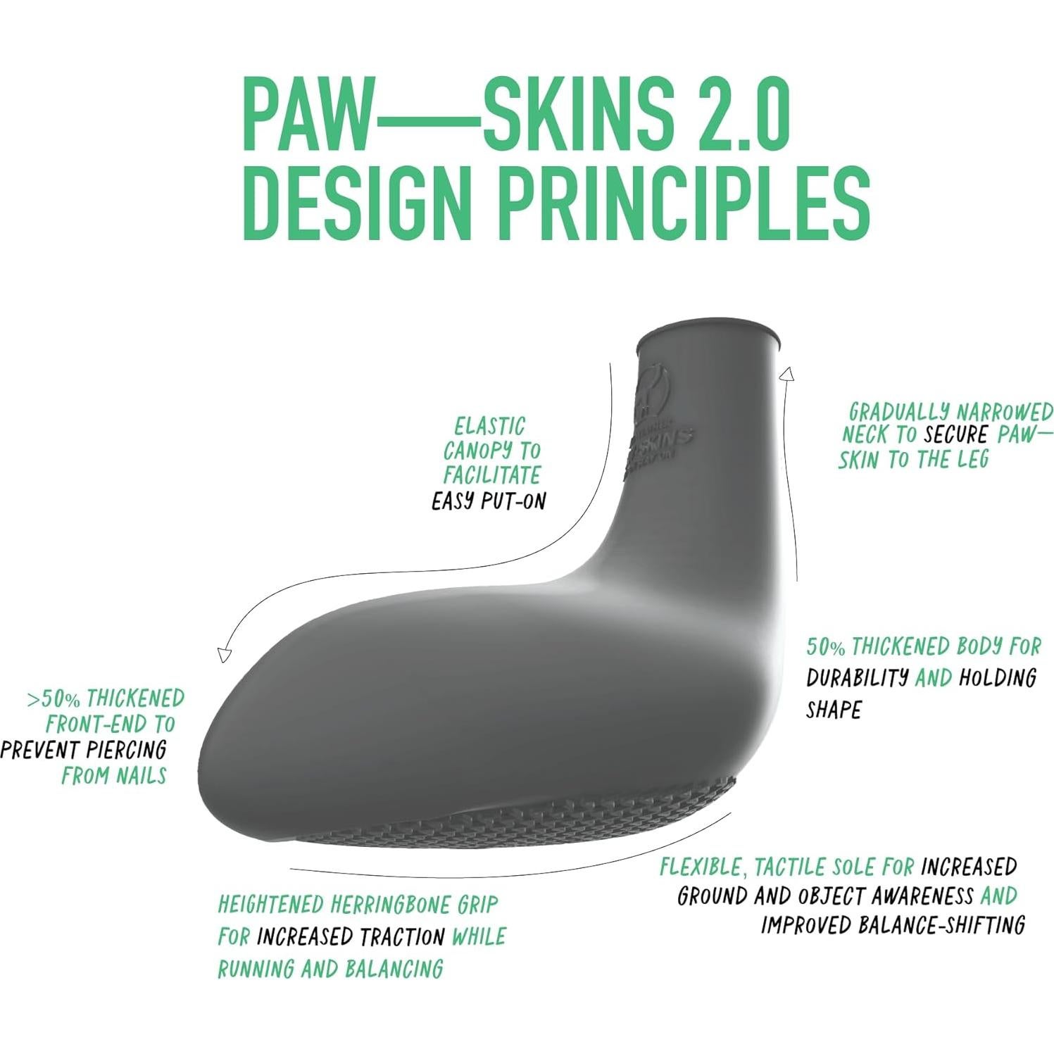 Botas para Perros Paw-Skins 2.0 Medianas Verde Matcha