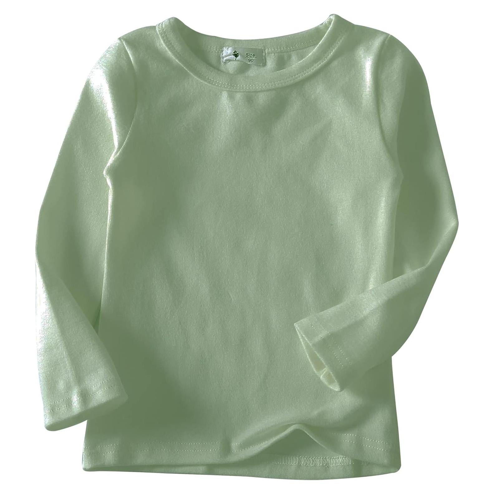 Camiseta de Manga Larga KISBINI Algodón Unisex Niñas 6