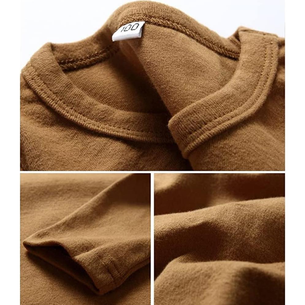 Camiseta de Manga Larga KISBINI Algodón Unisex Niñas 6