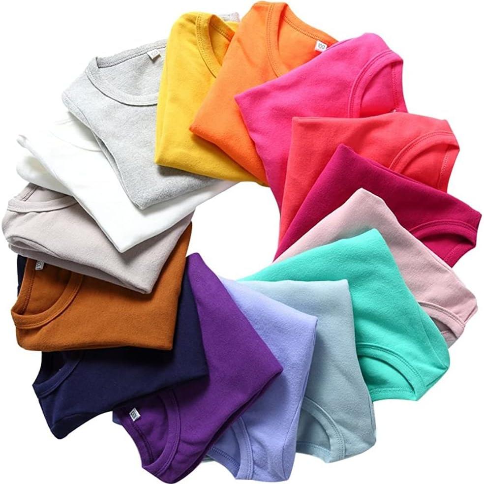 Camiseta de Manga Larga KISBINI Algodón Unisex Niñas 6