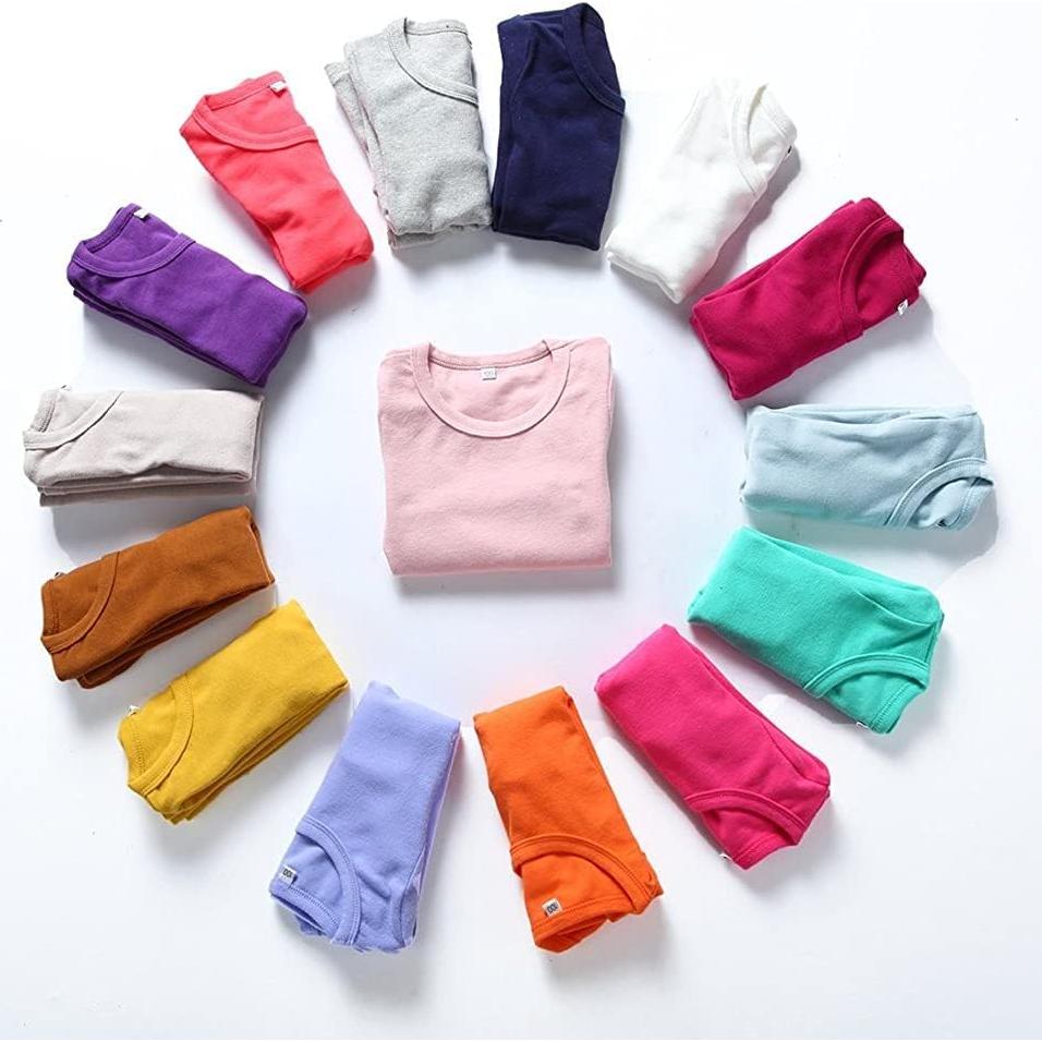 Camiseta de Manga Larga KISBINI Algodón Unisex Niñas 6