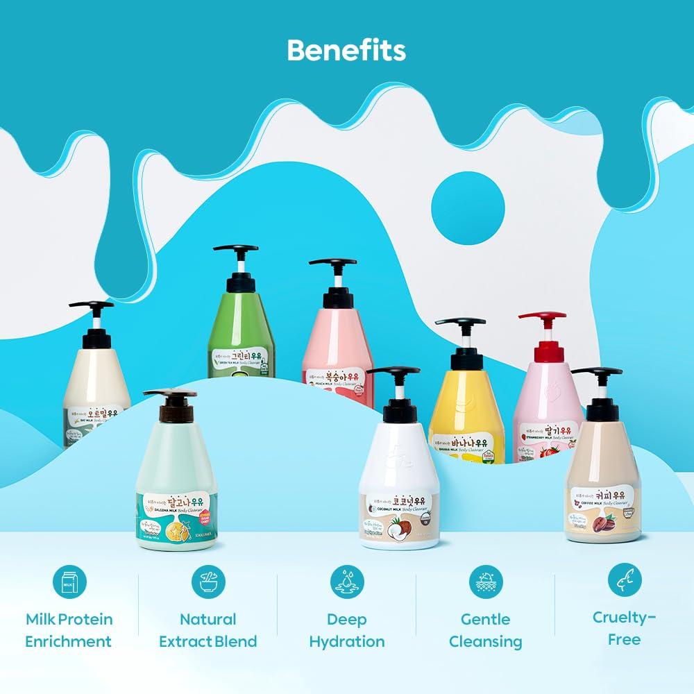 Conjunto Gel de Ducha y Loción Corporal Kwailnara Té Verde 560g