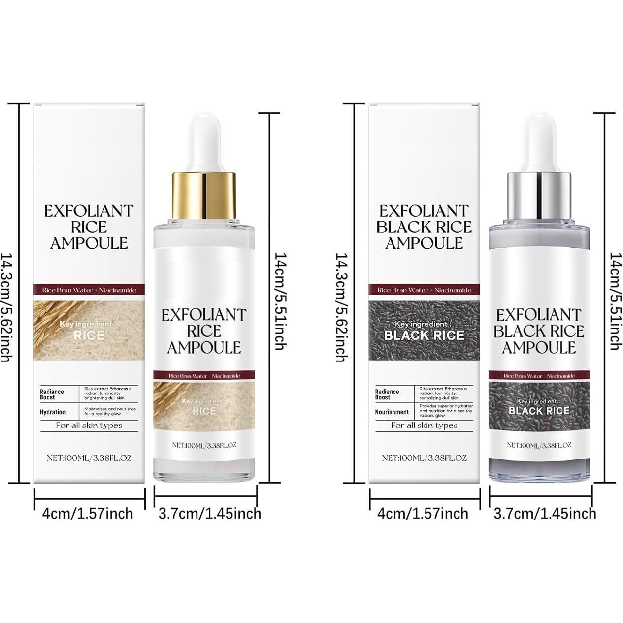 Ampoule de Pelado de Arroz Blanco PAQIMAN 100 ml Hidratante