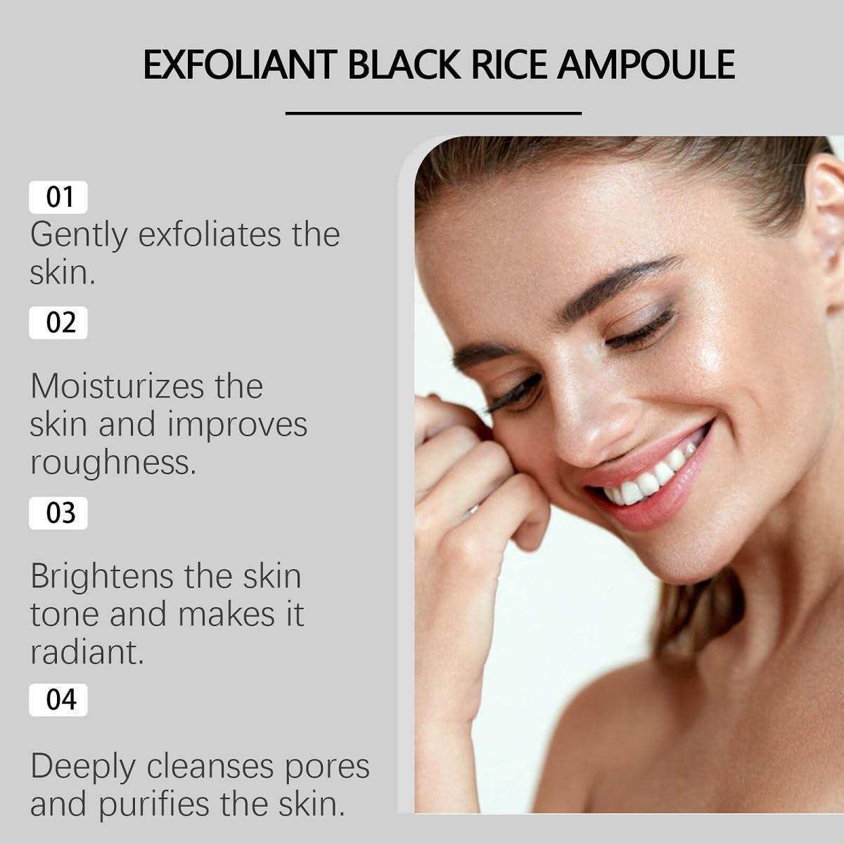 Ampoule Exfoliante de Arroz Negro y Blanco ZTSGU 50 ml x2