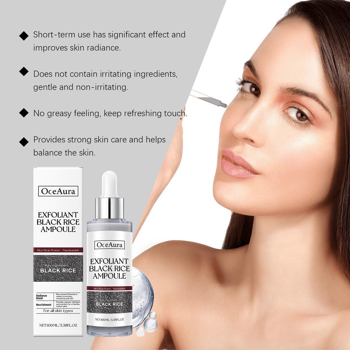 Ampoule Exfoliante de Arroz Negro y Blanco ZTSGU 50 ml x2