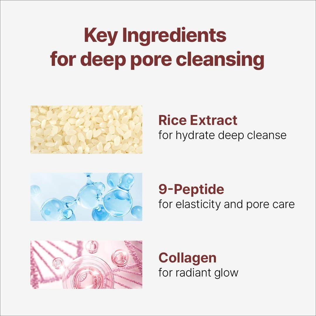 Kit de Cuidado de Piel NACIFIC Rice Pepta Collagen - 3 Pasos