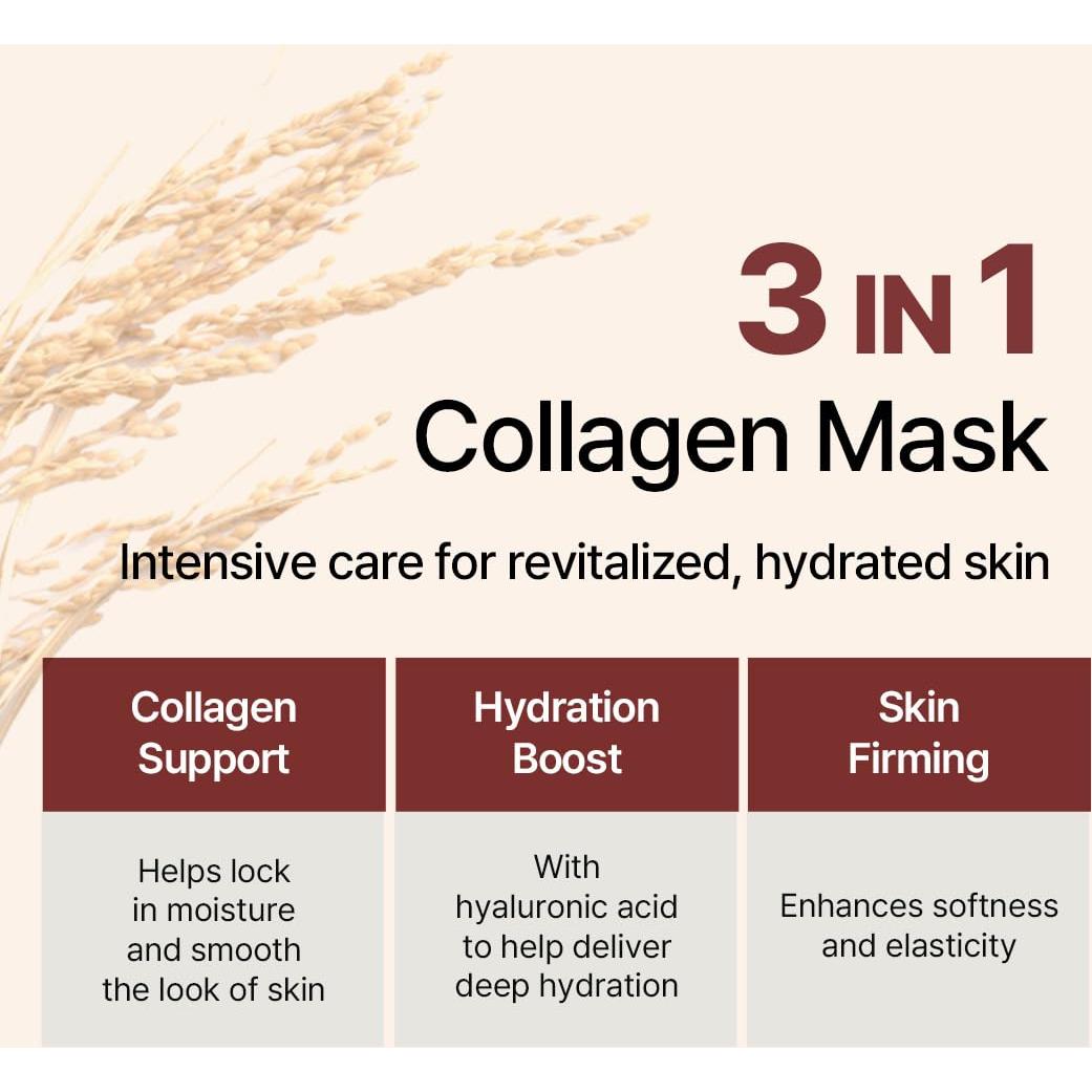 Kit de Cuidado de Piel NACIFIC Rice Pepta Collagen - 3 Pasos