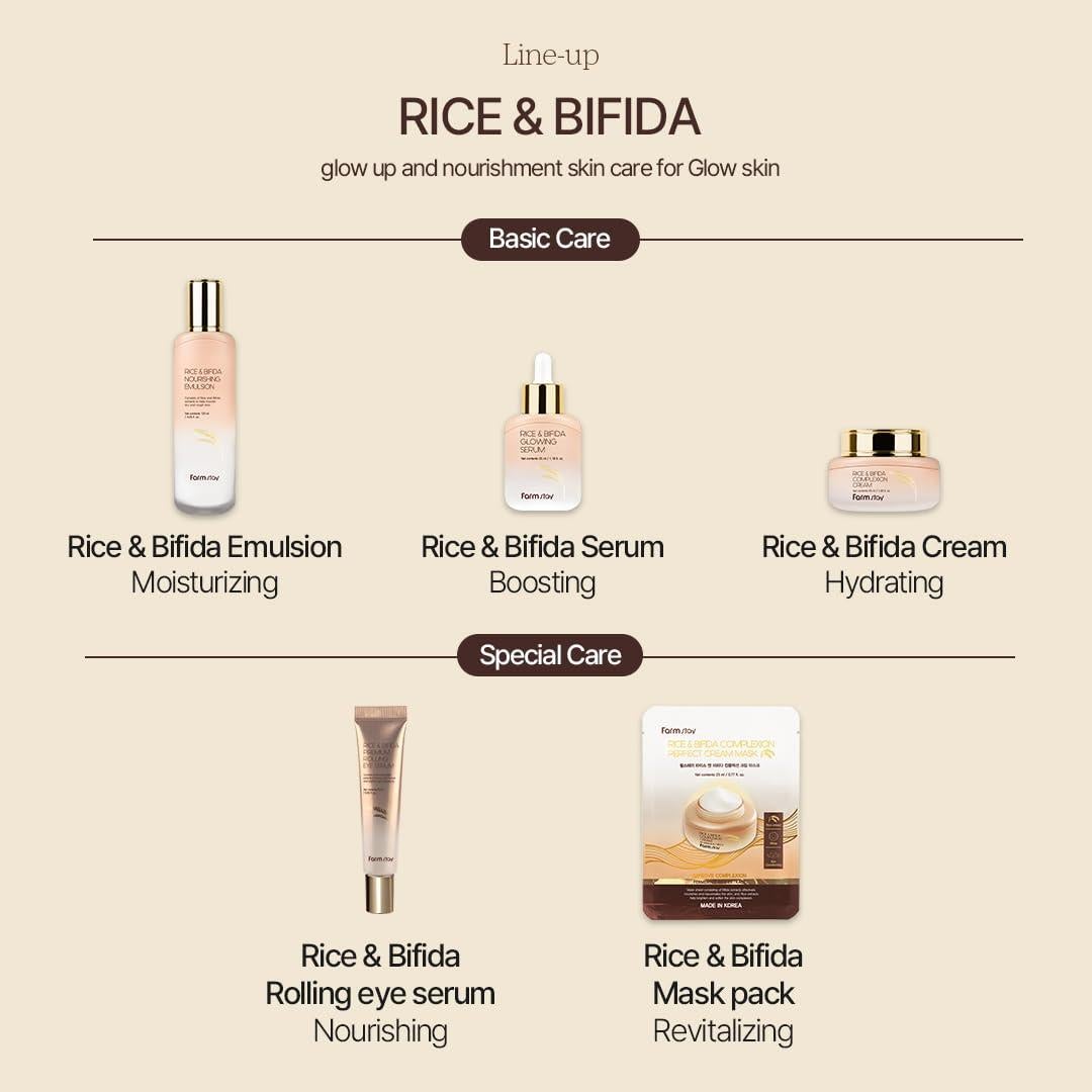 Suero Iluminador de Arroz y Bifida Farmstay 35 ml - Removedor de Manchas