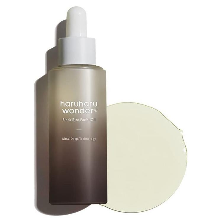 Aceite Facial de Arroz Negro Haruharu 30ml - Hidratante Vegano