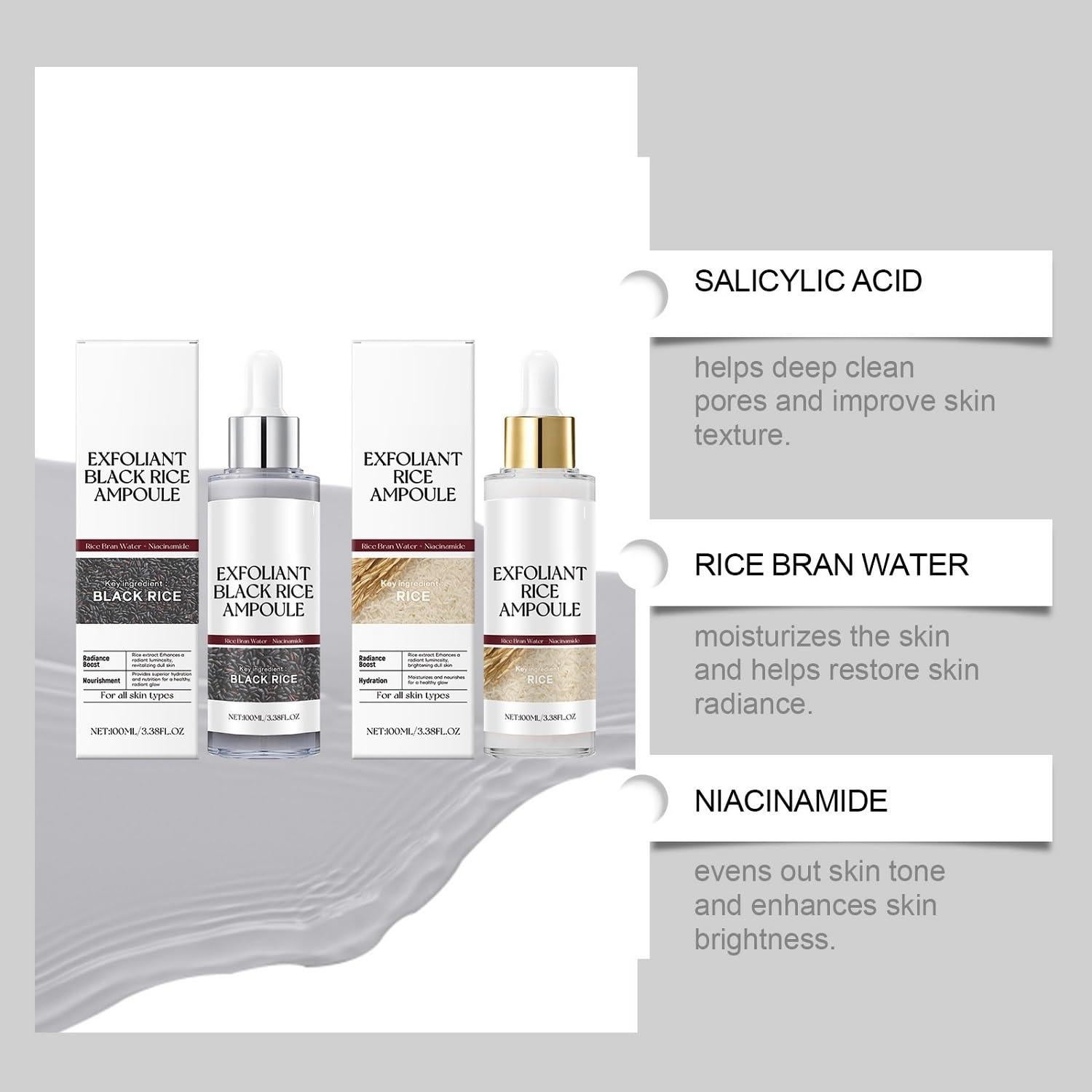 Set de Ampoule Exfoliante de Arroz YG LianKai 2 Pcs 100ml