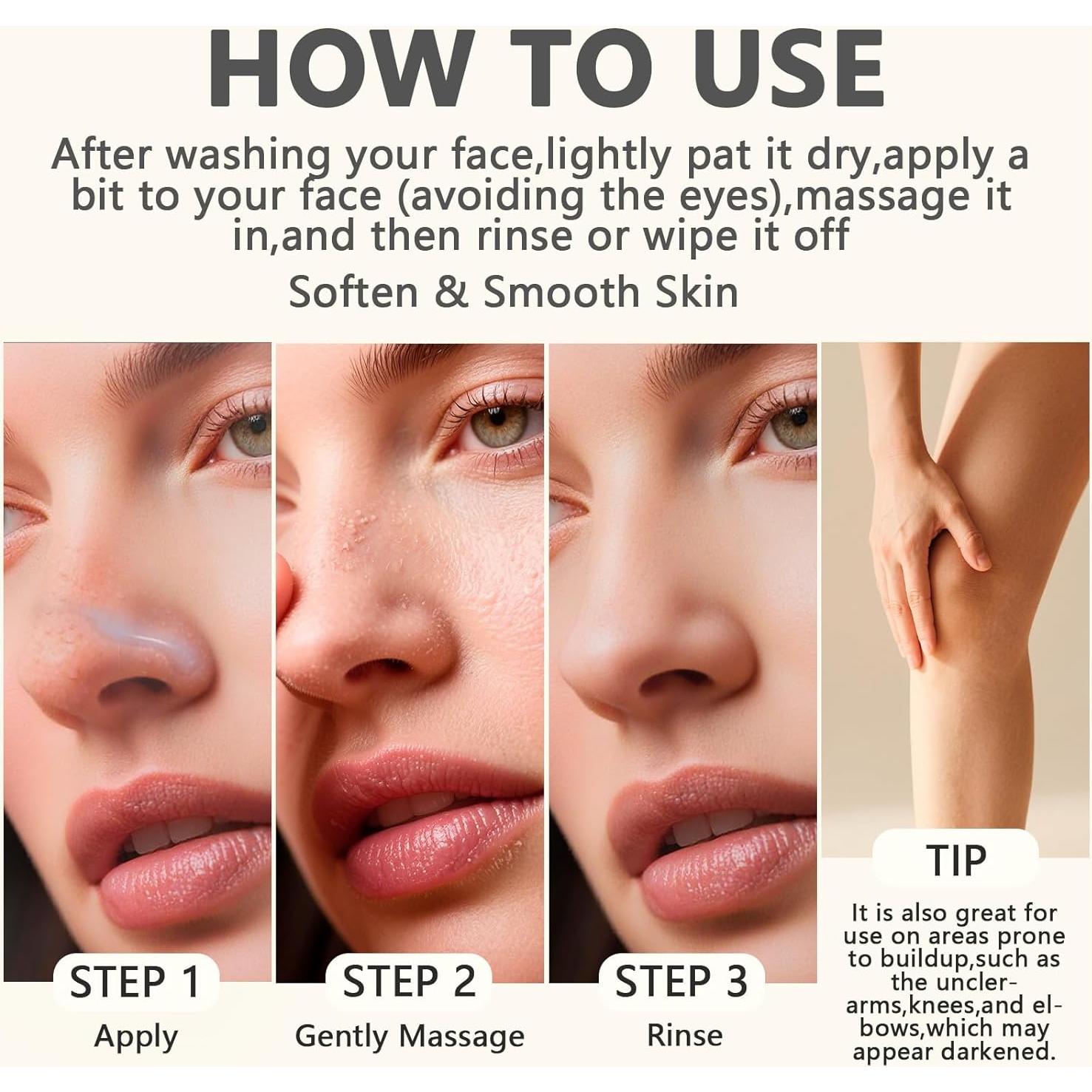 Ampolla Exfoliante de Arroz Negro y Blanco - 80ml - 2 PCS