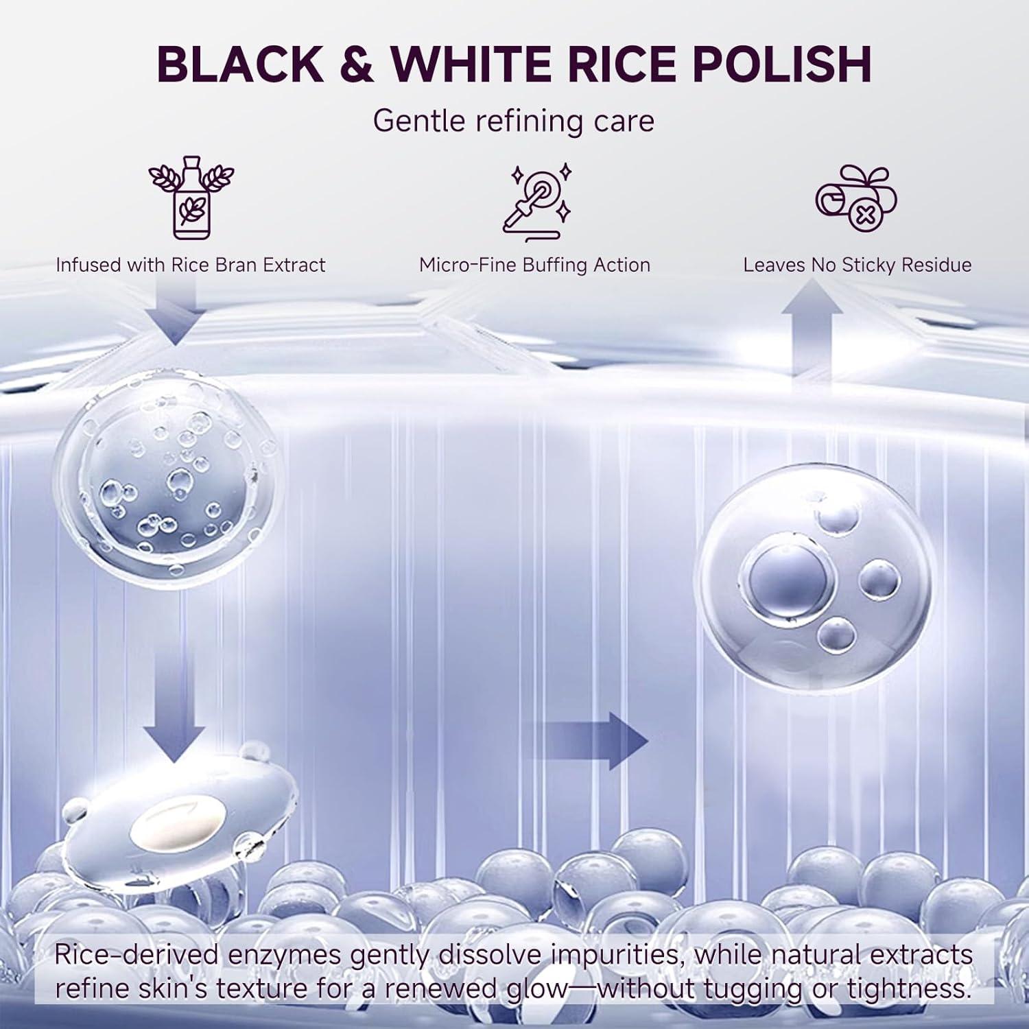 Exfoliante de Arroz Negro PIVETOS 421g Limpieza Profunda