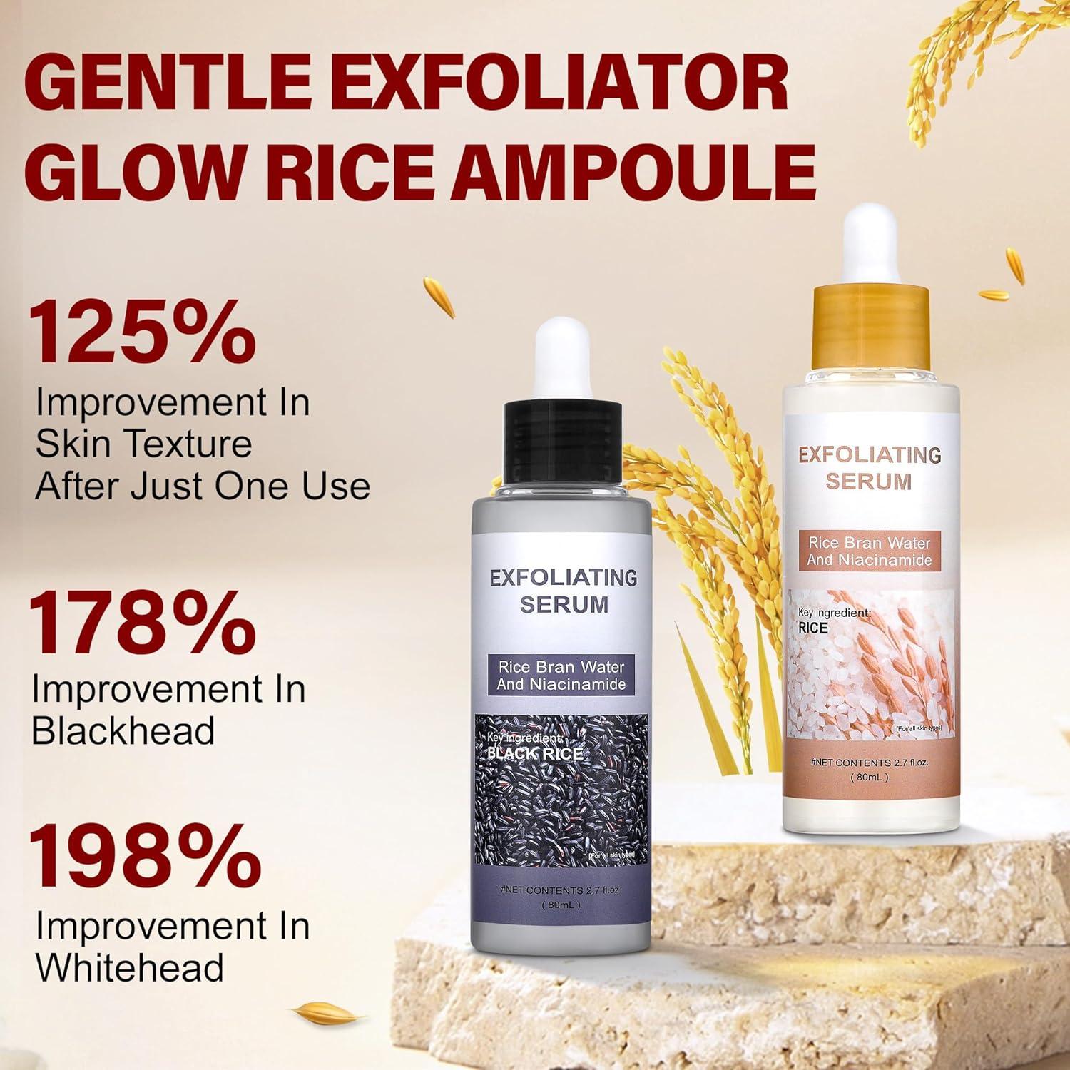 Duo Ampoule Glow Rice Trihood 160ml Exfoliante Hidratante