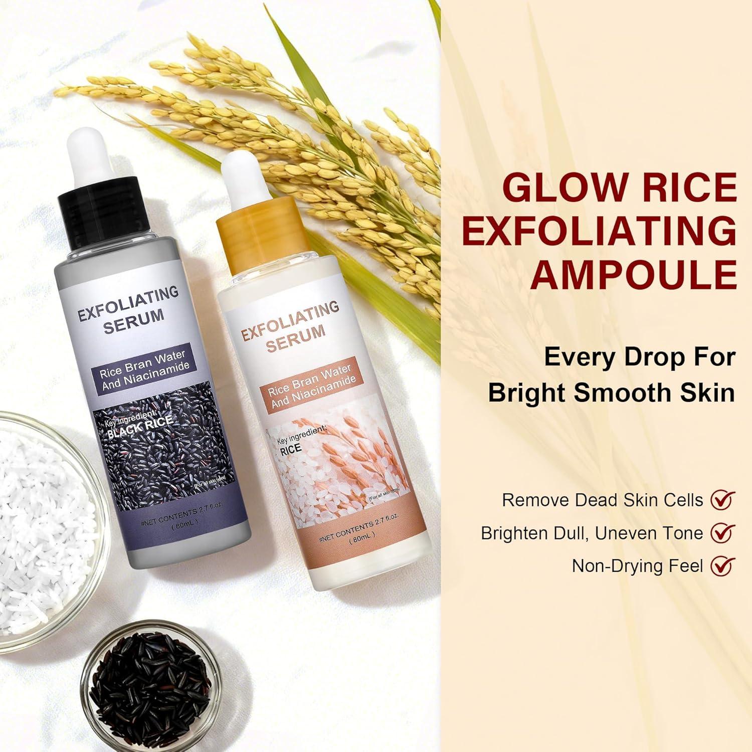 Duo Ampoule Glow Rice Trihood 160ml Exfoliante Hidratante