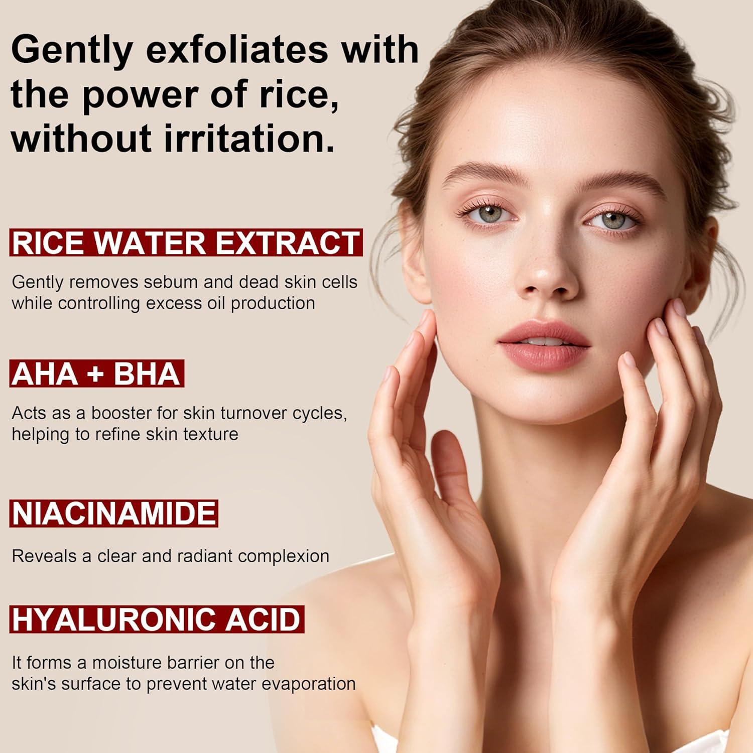 Duo Ampoule Glow Rice Trihood 160ml Exfoliante Hidratante