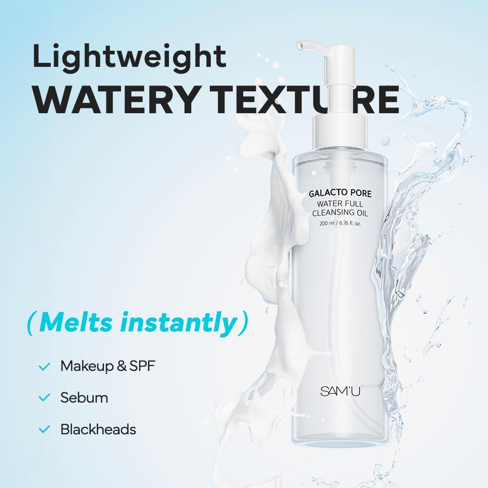Aceite Limpiador Facial SAM'U Galacto 200 ml - Hidratante y Suave