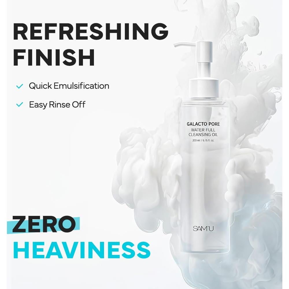 Aceite Limpiador Facial SAM'U Galacto 200 ml - Hidratante y Suave