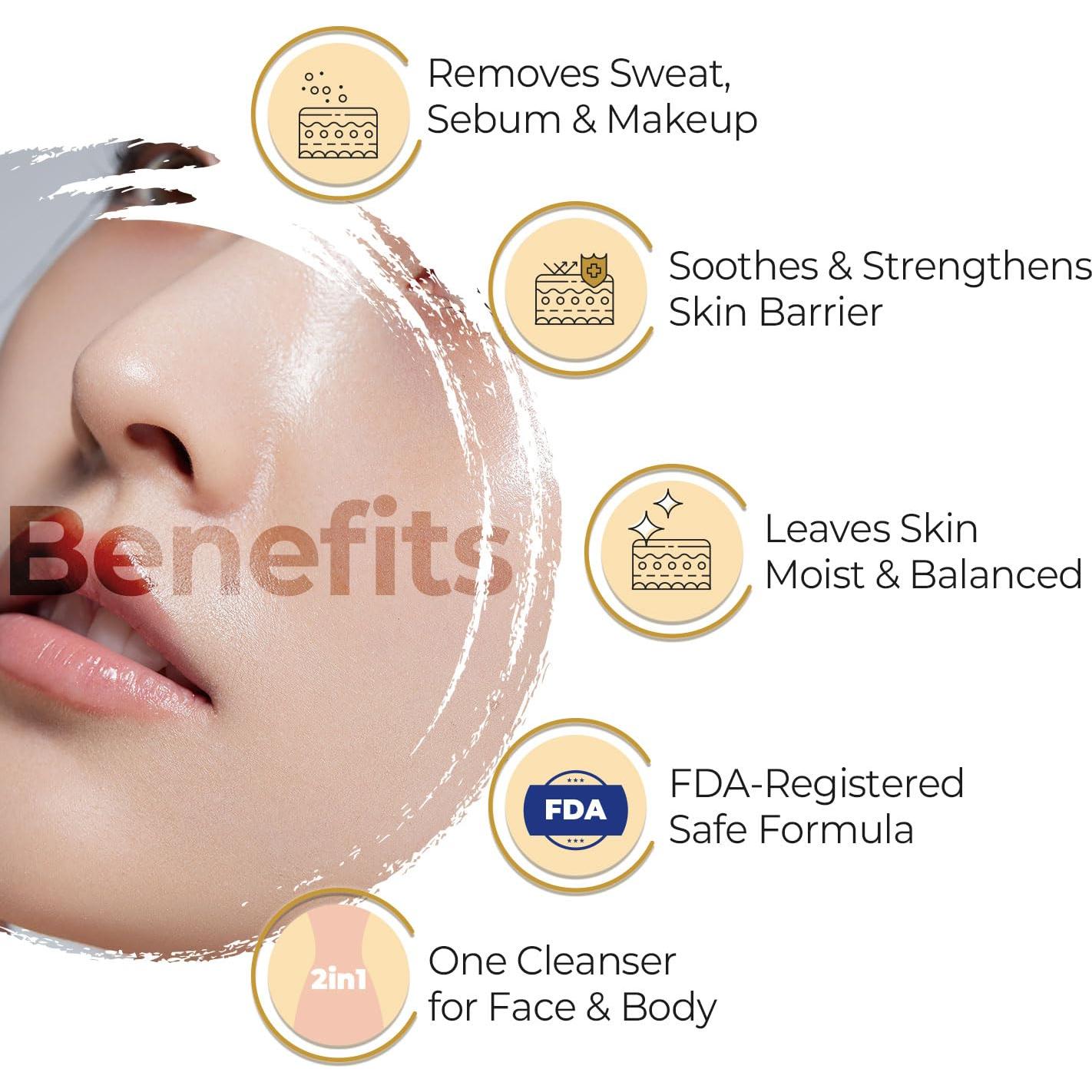 Espuma Limpiadora Facial Pioom 500ml | Hidratante Suave