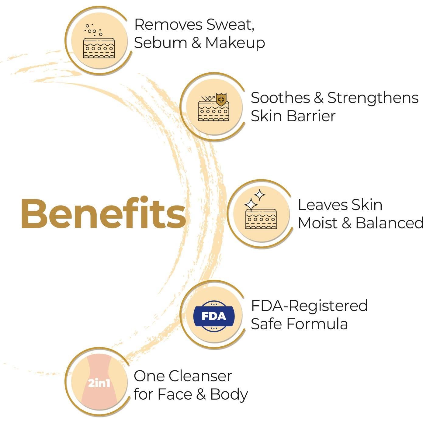 Espuma Limpiadora Facial Pioom 500ml | Hidratante Suave