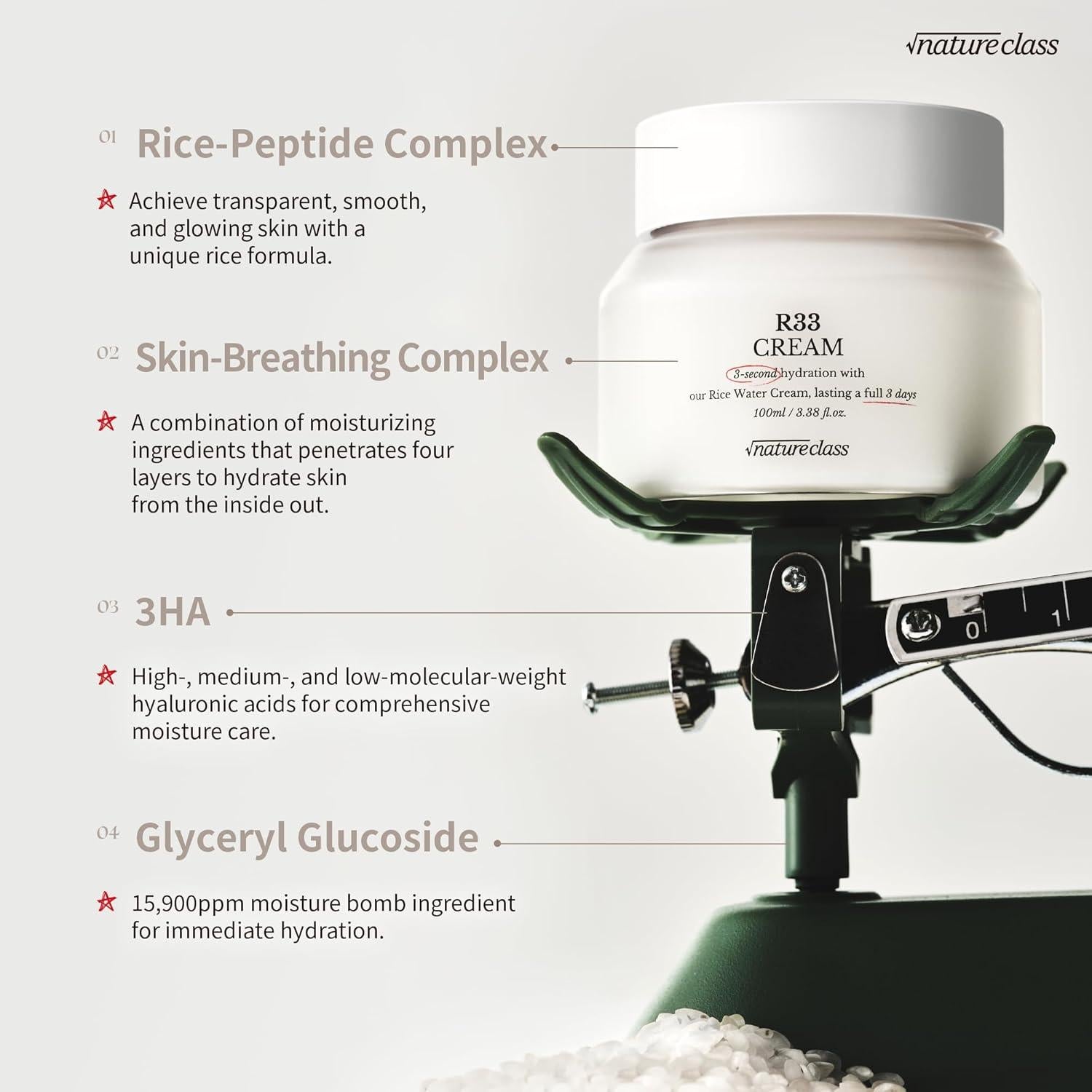 Crema Hidratante Facial R33 BEAUMSMILE 100 ml - Piel Seca y Sensible