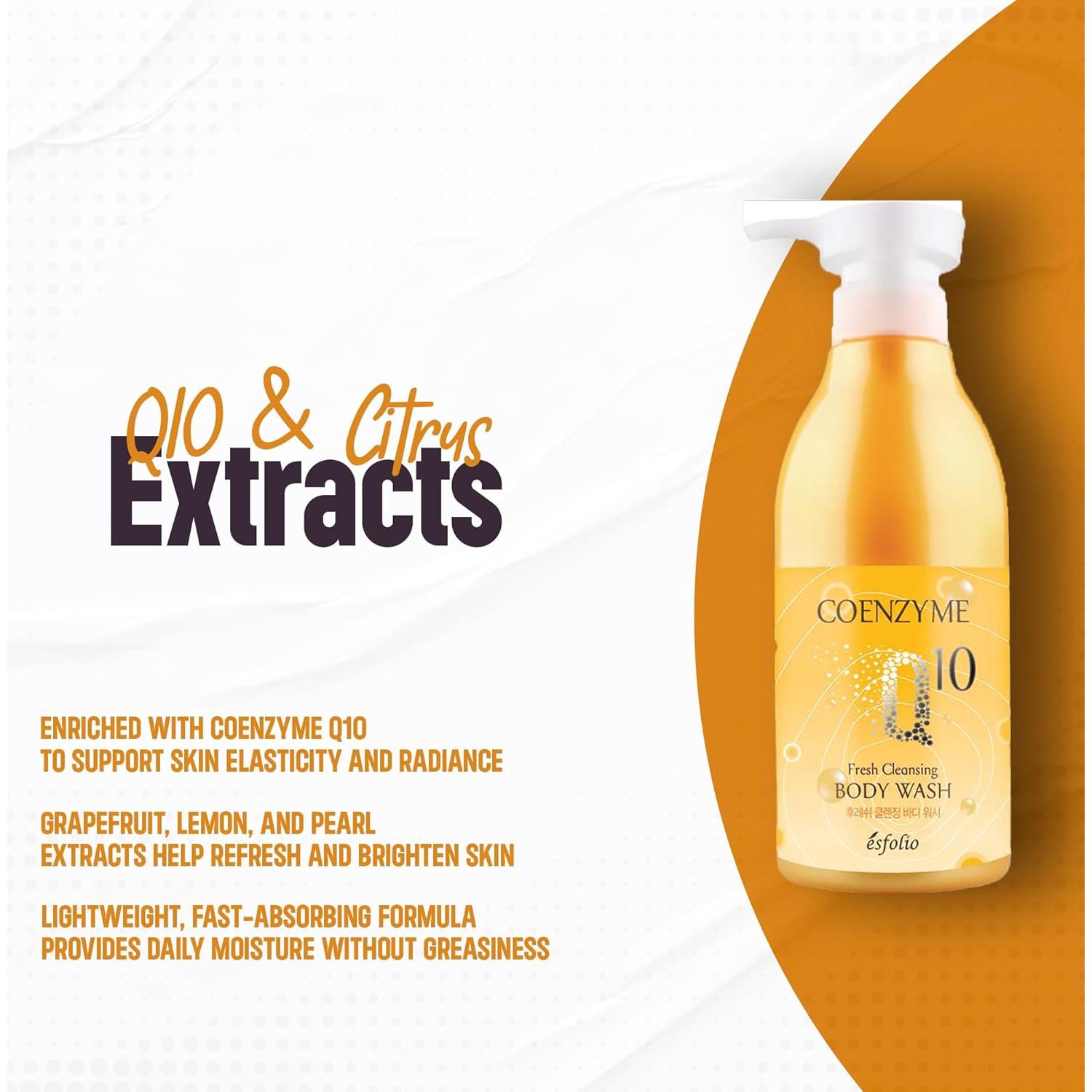 Gel de Ducha Calmante Esfolio 500ml con Coenzima Q10 y Cítricos