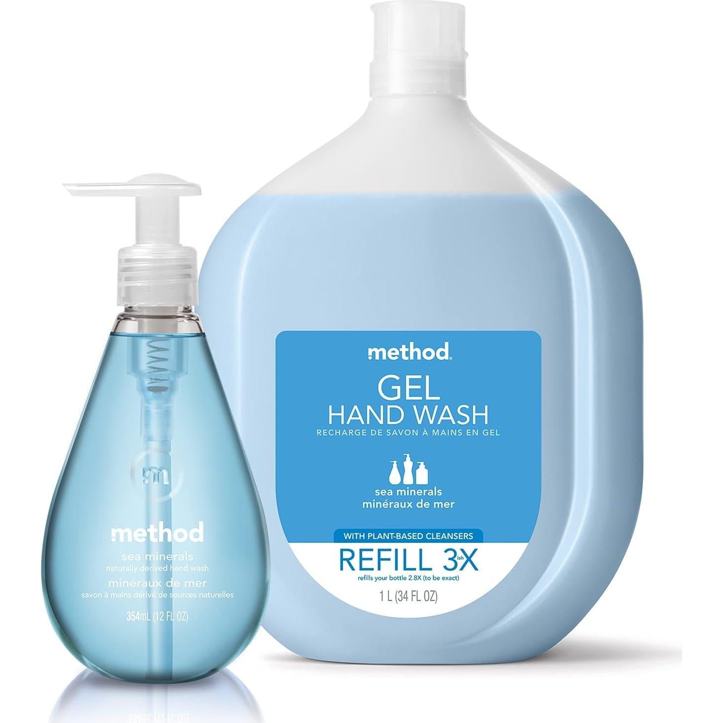 Jabón de Manos en Gel Method Pomelo Rosa 3x355ml