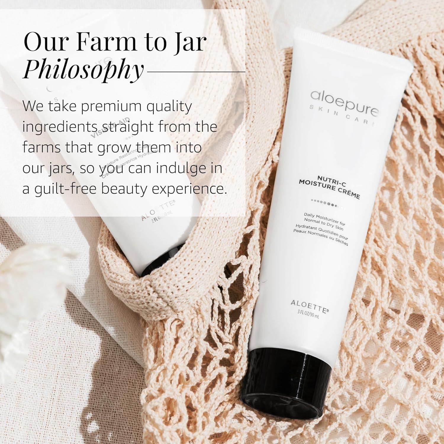 Crema Hidratante Facial Nutri-C Aloette 88.72 ml Piel Seca