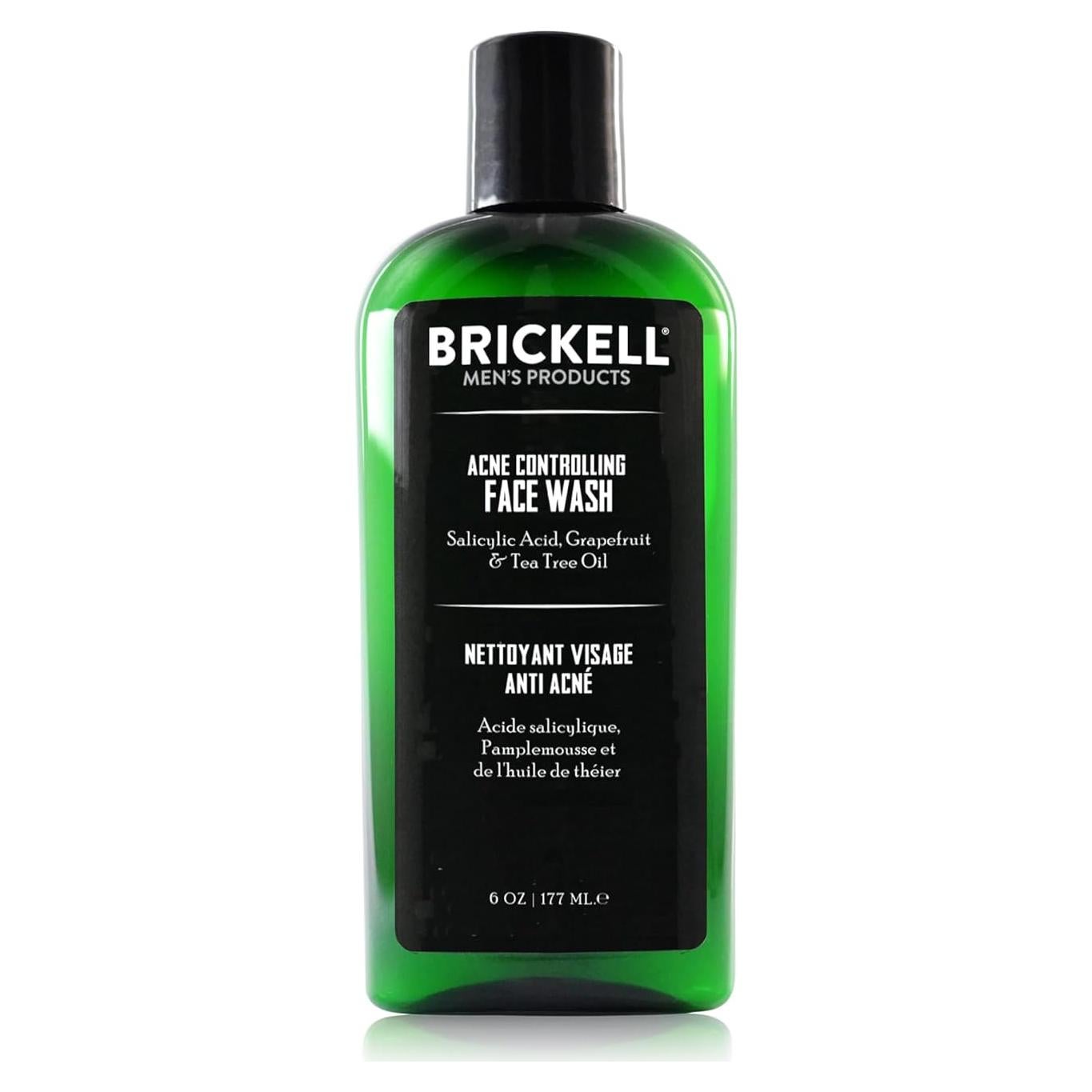 Limpiador Facial Brickell para Hombres 170g - Acné 2% Ácido Salicílico