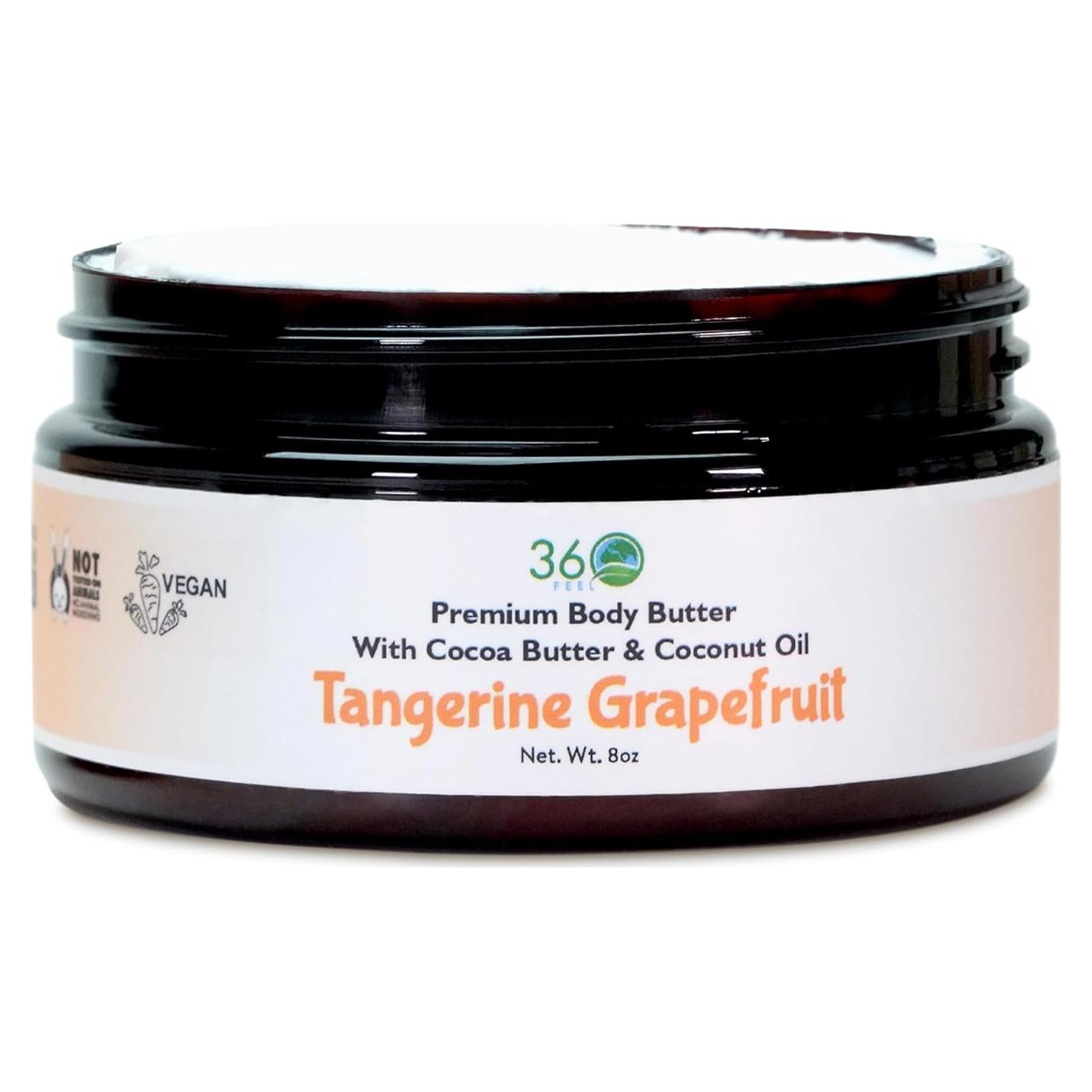 Manteca Corporal 360Feel Mandarina y Pomelo 226g Hidratante