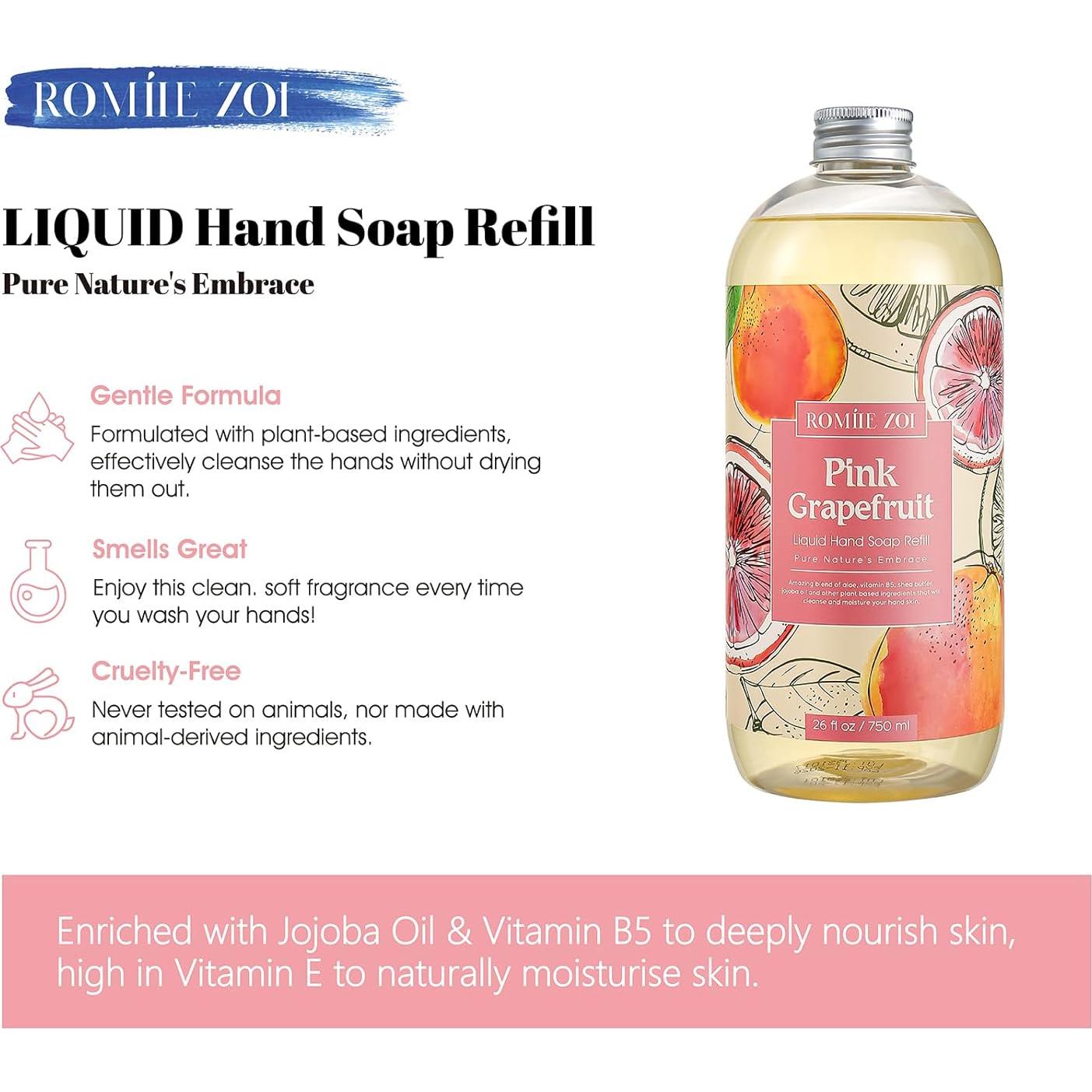 Jabón Líquido para Manos Romiie Zoi Pomelo Rosa 750 ml